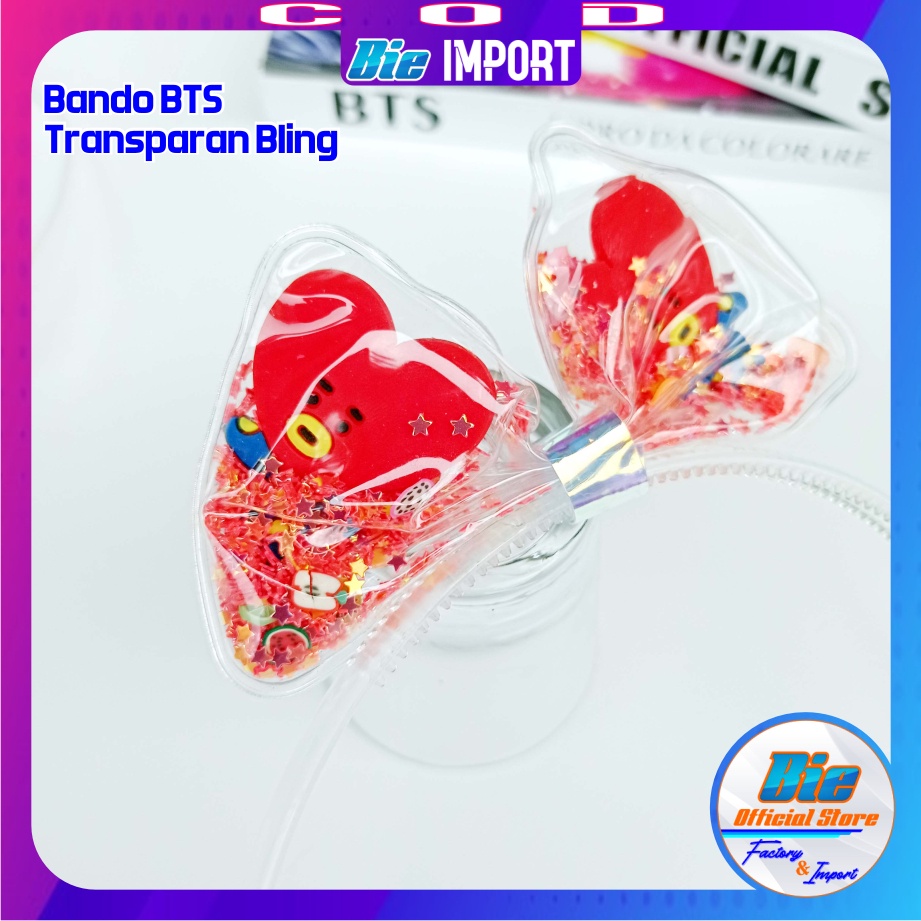 Bando BTS Korea Bling Transparan Premium Impor Best Seller