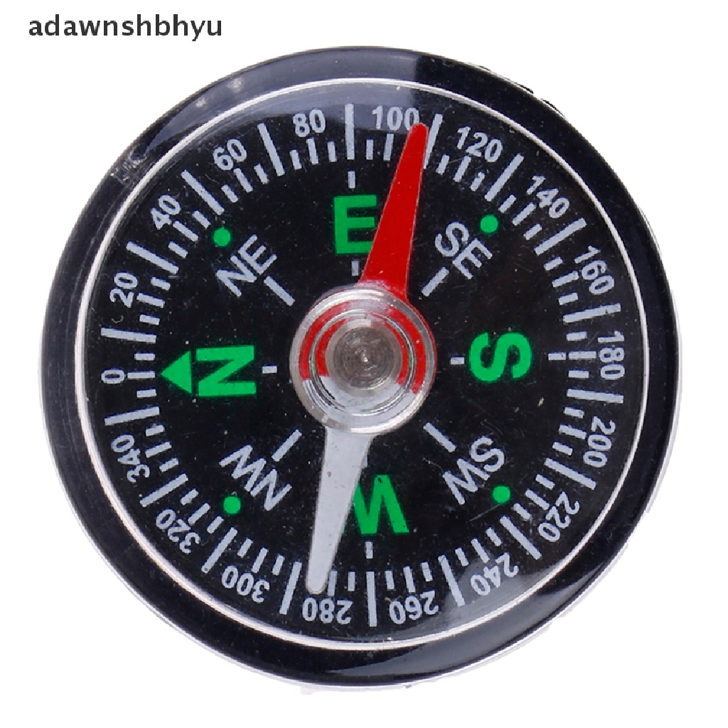 Adawnshbhyu 30mm Mini Compass Camping Hiking Outdoor Travel Navigasi Liar Alat Survival