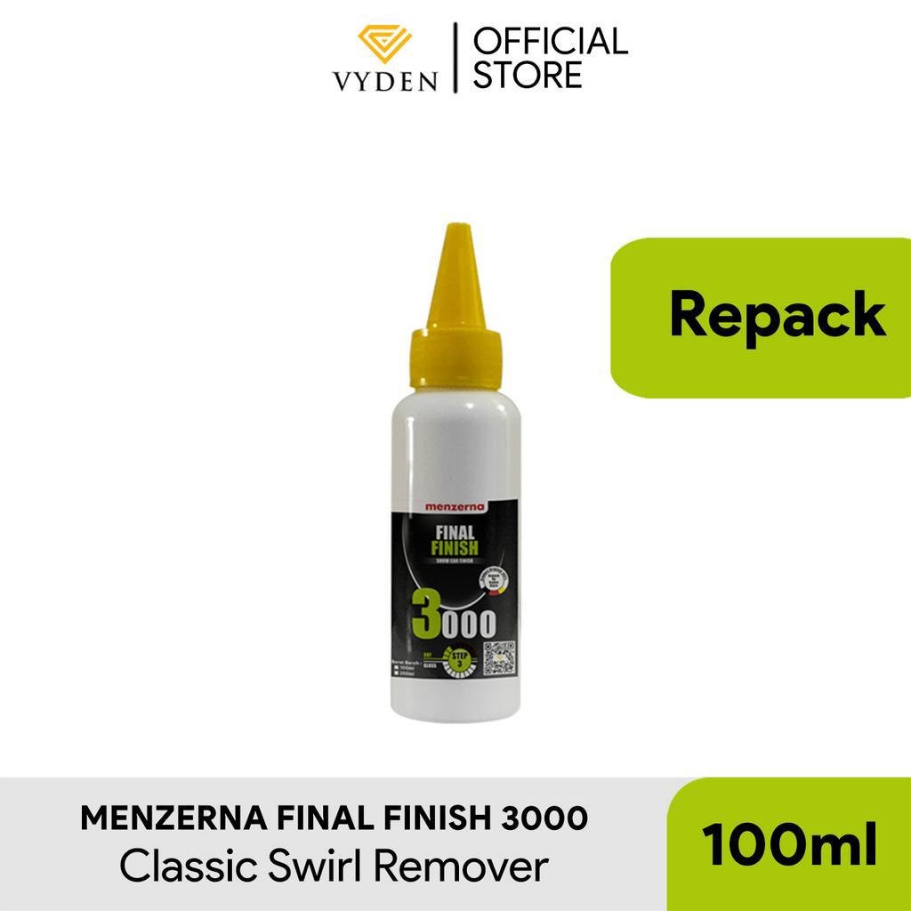 MENZERNA Final Finish 3000 100 ml Ecer Polish High Gloss Kompon Halus Penghilang Baret Halus Motor Mobil Penghapus Swirl Mark Hologram Laba Laba Pembersih Lecet Goresan Ringan Pengkilap Pengkilat Cat Waterbase