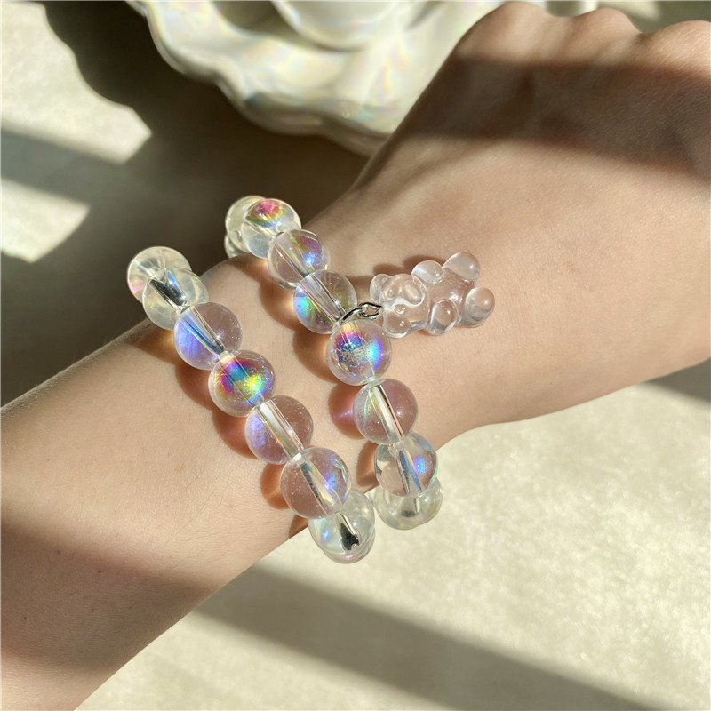 Bear Crystal Bracelet Korea Retro Fashion