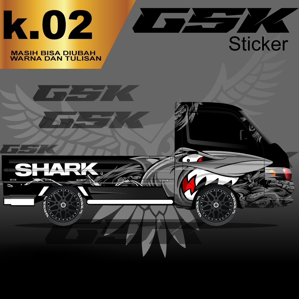 Decal Sticker mobil New Carry Pick Up 2020 Fullbody Stiker Dekal Carry k.02