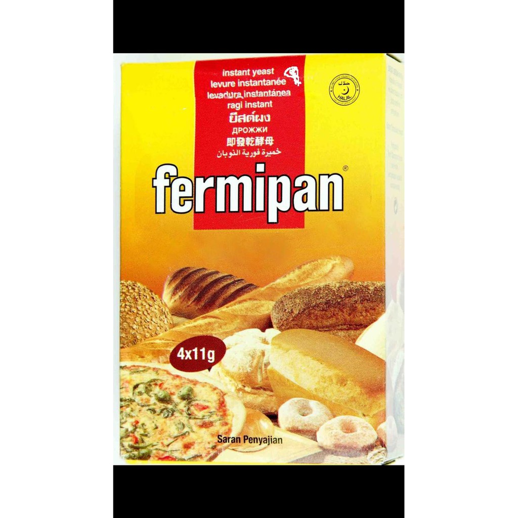 

Fermipan ragi instant 1 box isi 4x11 gram sachet BERKUALITAS