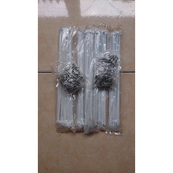 spokes ruji jari jari sepeda ukuran 700c panjang 283mm Warna putih