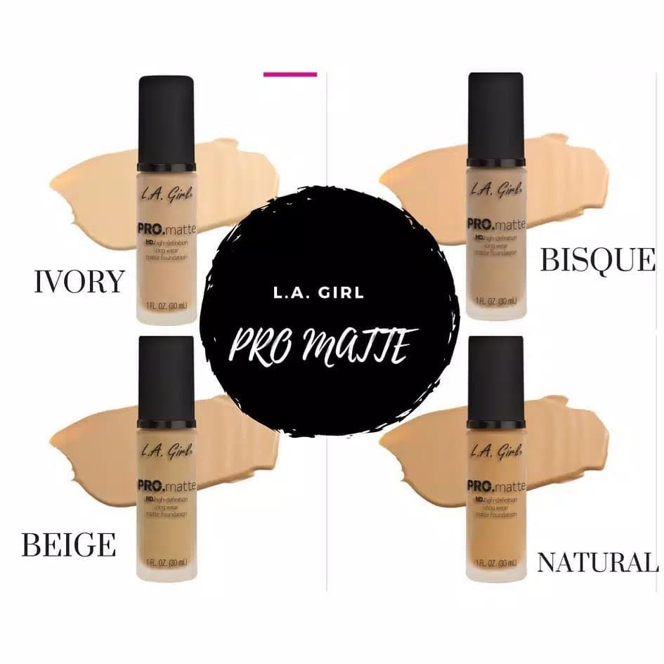 La Girl Pro Matte Foundation  Alas Bedak