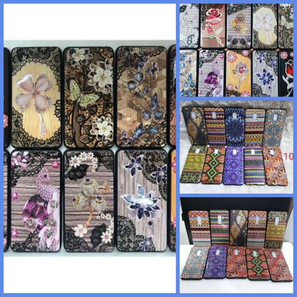 CASE KARAKTER BATIK BUNGA REALME C2 REALME 5 PRO