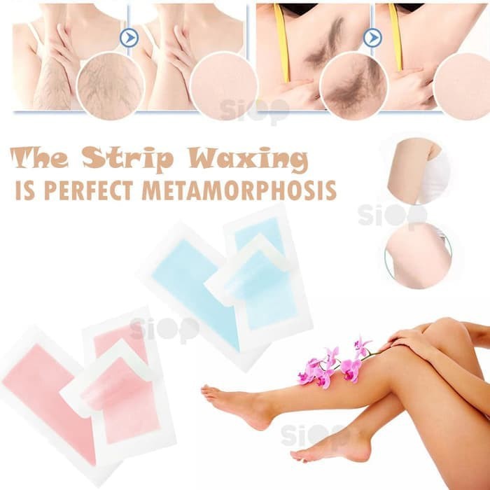 10 set STRIP WAXING untuk Menghilangkan Bulu