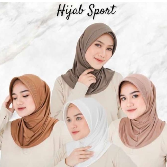 HIJAB SPORT JERSEY/JILBAB OLAHRAGA/JILBAB PENDEK BUAT OLAHRAGA/JILBAB SPORT PREMIUM/JILBAB SPORT MUR