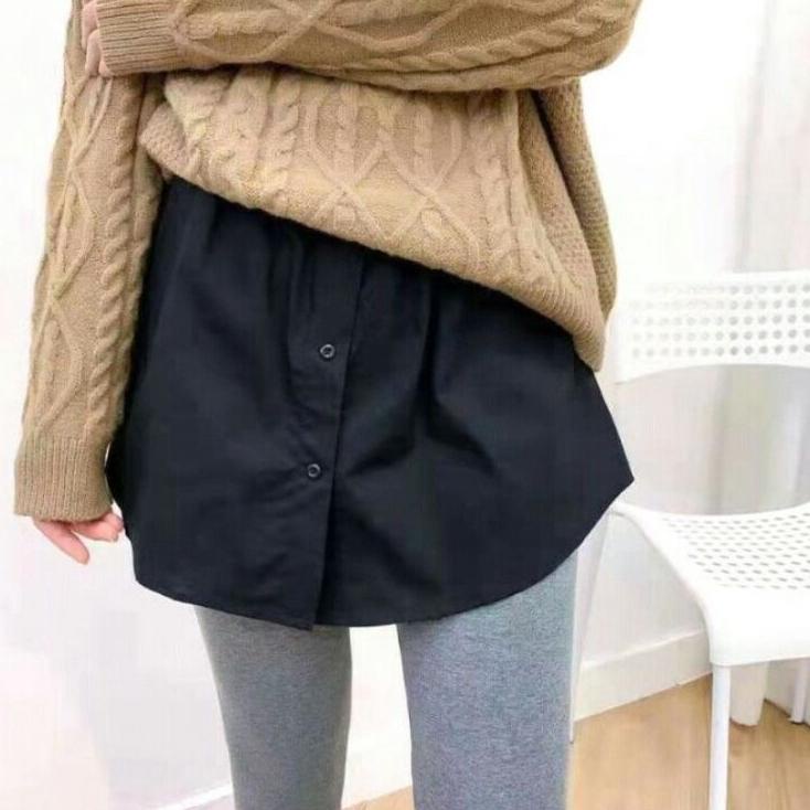 U&K / Skirt Korea || Fake Layering || Mini Skirt || Fake Skirt /Serba Murah
