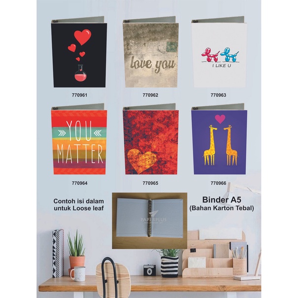 

Binder A5 / Binder Note A5 / Love / Set 3015