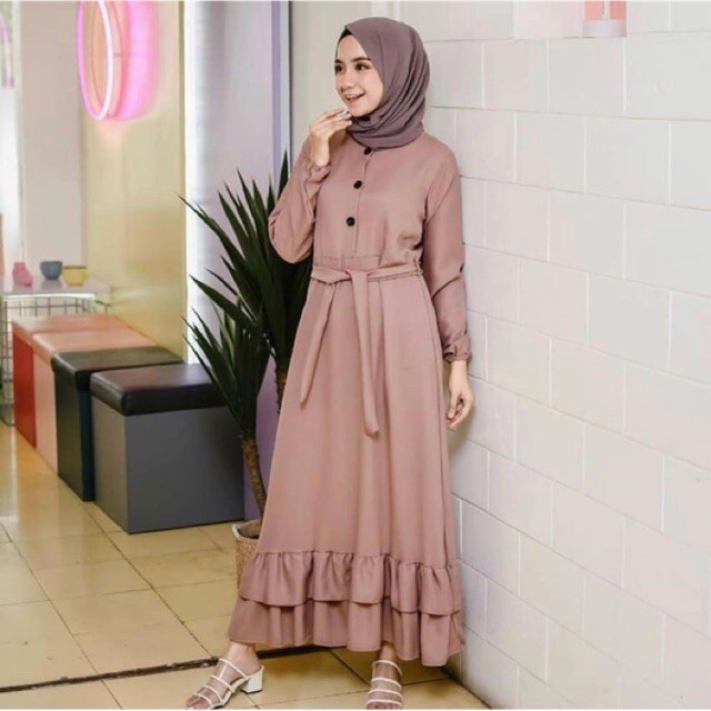 Jual GAMIS POLOS KEKINIAN COD TERBARU MURAH WANITA REMAJA 2021 PAKAIAN