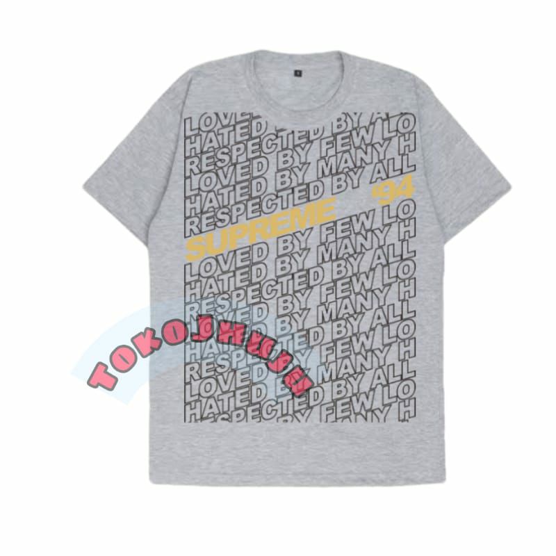 Baju Kaos BTS JK Jungkook style LOVED FEWLO Print sablon depan besar