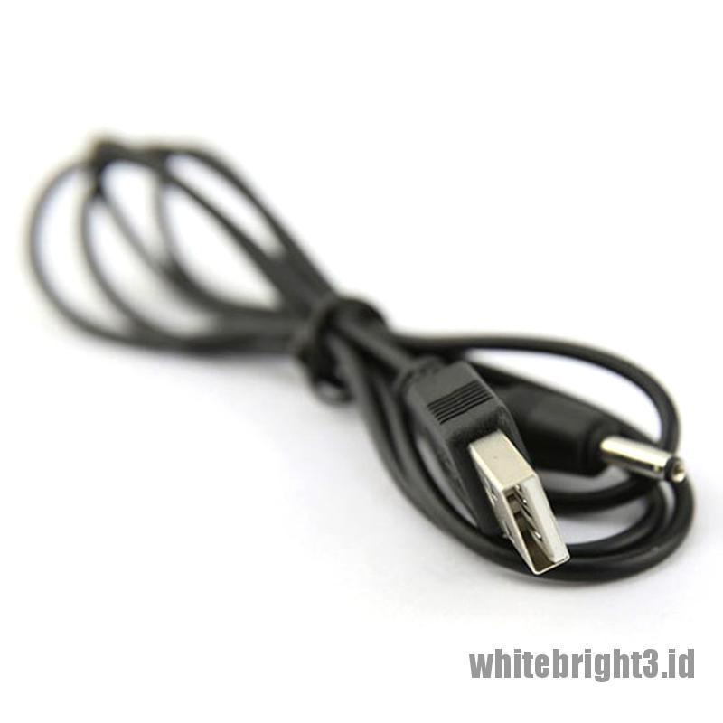 &lt; White3 &gt; Kabel Power DC Barrel Jack Konektor USB Port Ke 2.5 3.5 4.0 5.5mm 5V