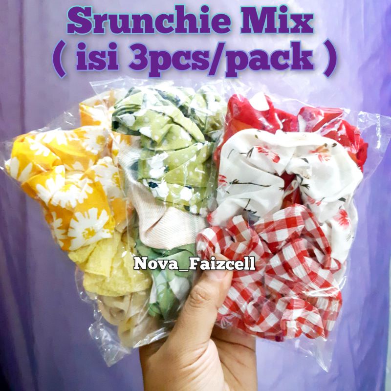 Ikat Rambut / Srunchie Kain Mix untuk Remaja / Dewasa