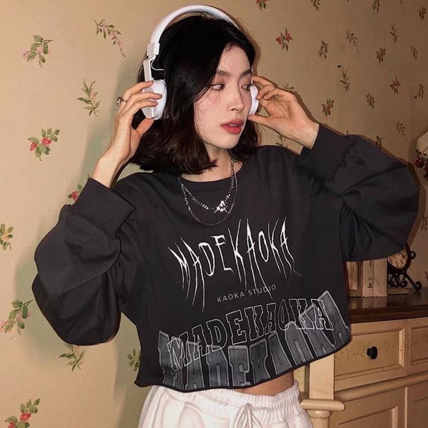 Sweater Wanita Crope Medekaoka