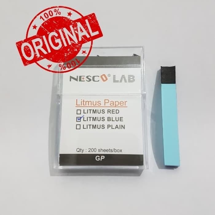 Kertas Lakmus / Litmus Paper Nesco Biru / 1 kotak isi 200 lembar