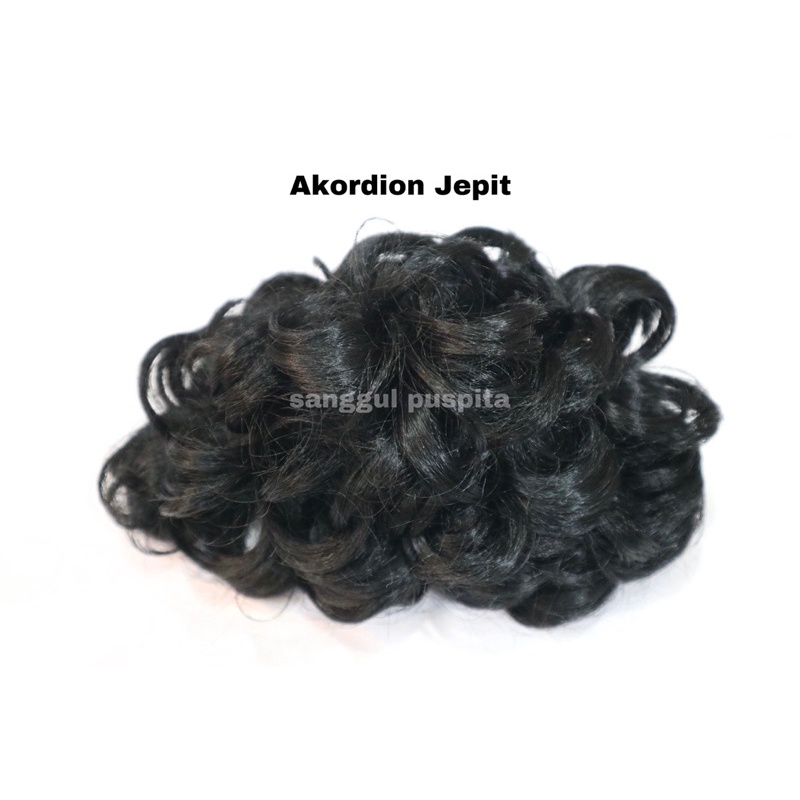 Akordion Jepit Hitam / Sanggul Jepit / Sanggul Modern / Sanggul Kriwil / Sanggul Simpel / Sanggul In