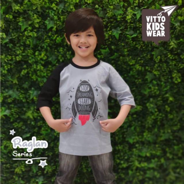 Kaos Anak Reglan By Vitto 2-10T