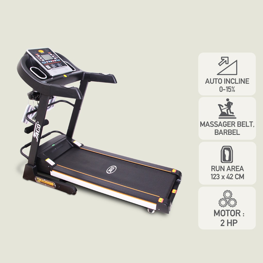 Jaco Treadmill Elektrik JC-822 Alat Fitness Multifungsi
