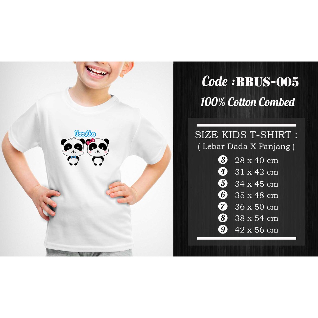 [FREE NAMA!!] Kaos Anak &amp; Family BabyBus 100% COTTON PREMIUM