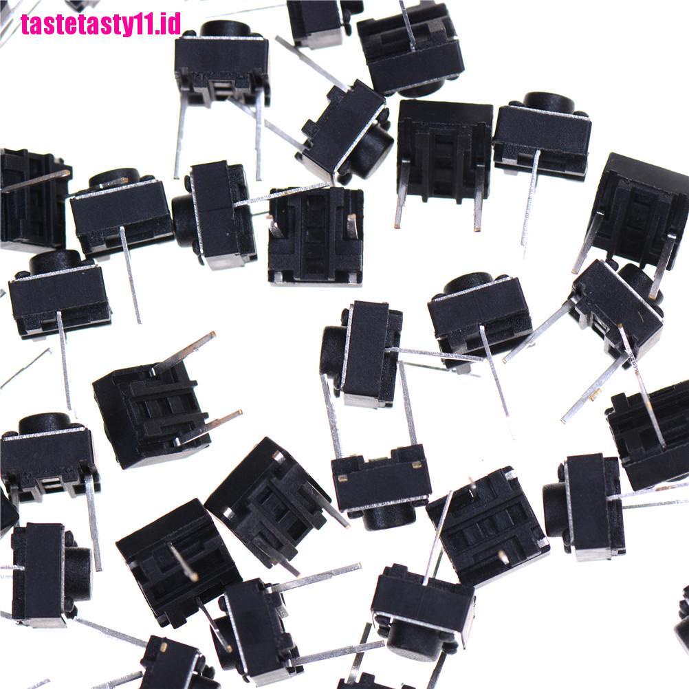 100 Pcs Tombol Tekan Tactile 2 Pin Ukuran 6x6 X 5mm