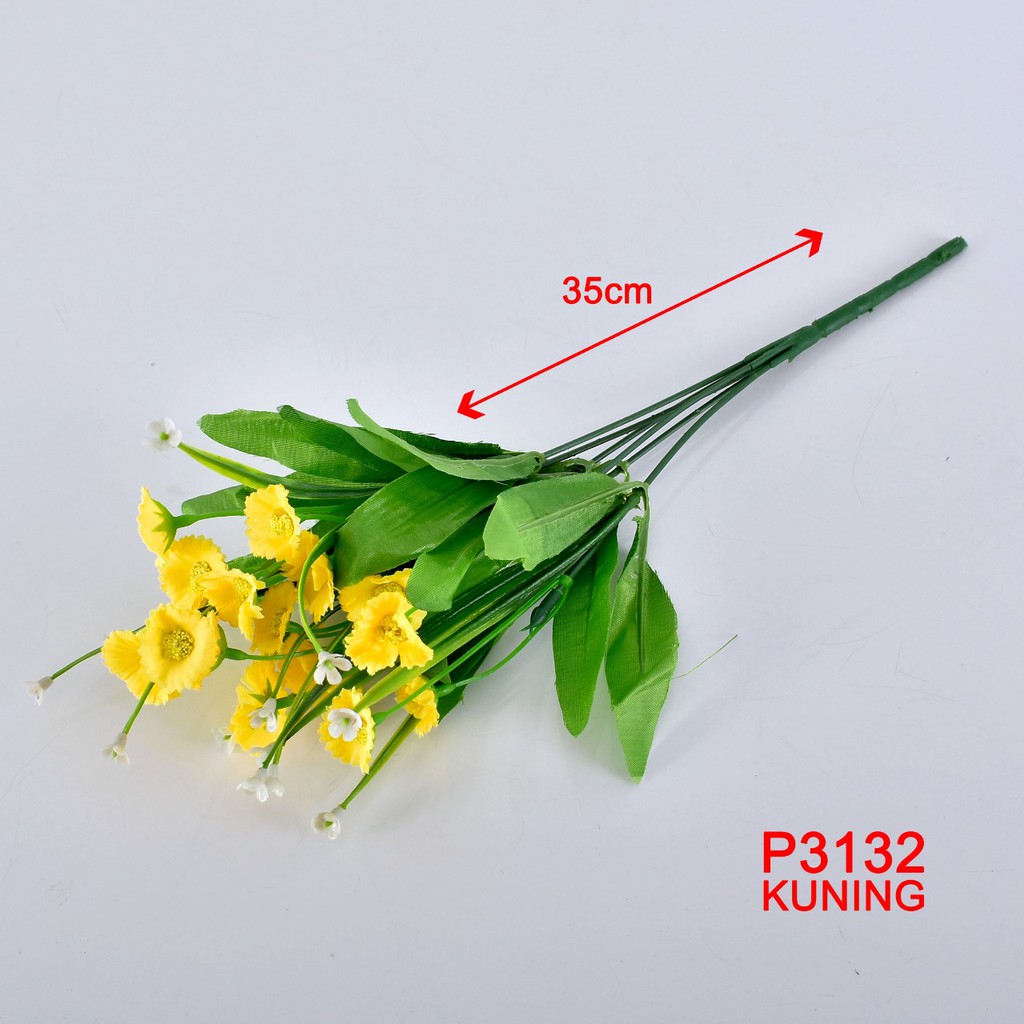 COD / SM.ID BUNGA BUKET BUNGA ARTIFICIAL ROSE BUNGA PALSU IMPORT DEKORASI RUMAH / PESTA P3132-4