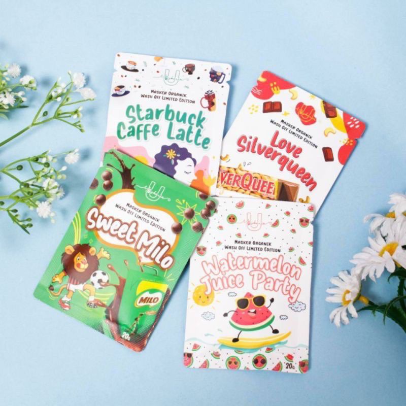 ✨EBS21✨[UMASKERIN] SNACK SERIES ORGANIK / WASH OFF MASK BY UMASKERIN / MASKER BPOM / HABIS✨
