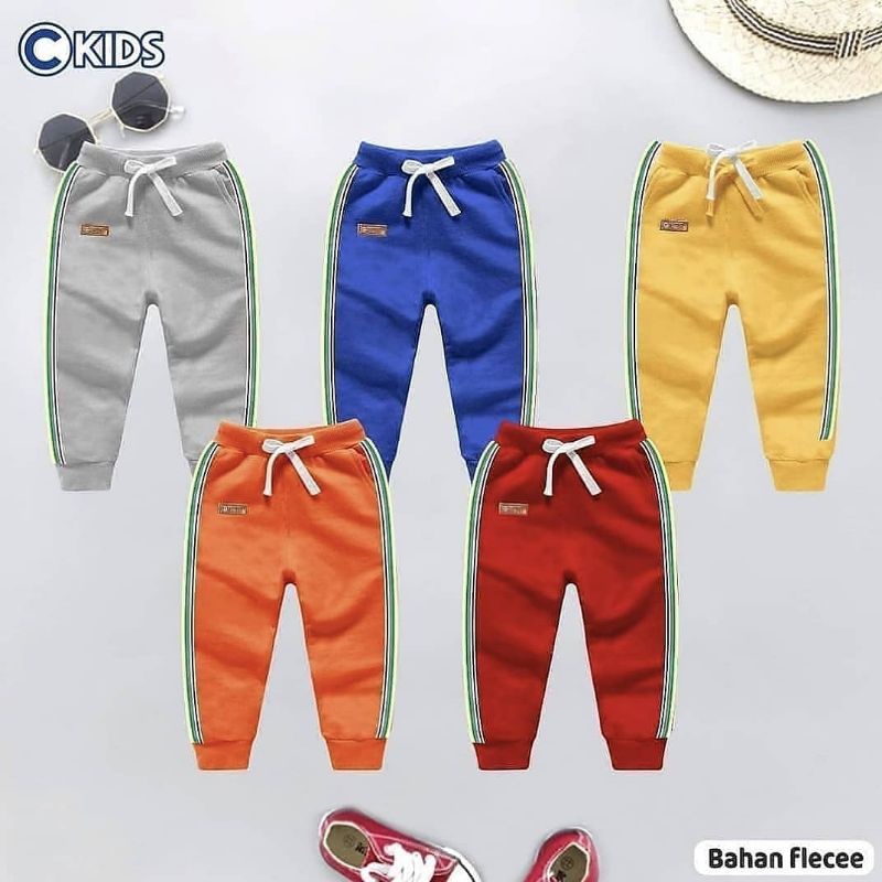 CELANA JOGGER ANAK FLEECE MURAH JOGER PANJANG LAKI LAKI/COWOK BAHAN FLEECE DISKON KEREN HALUS LEMBUT