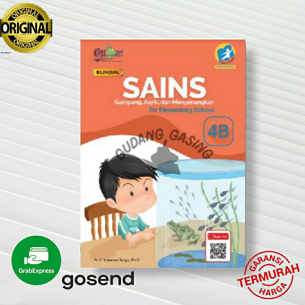 Buku SAINS GASING Kelas 4B BILINGUAL SD  Kurikulum 2013 K13 Bilingual Karangan Prof. Yohanes Surya