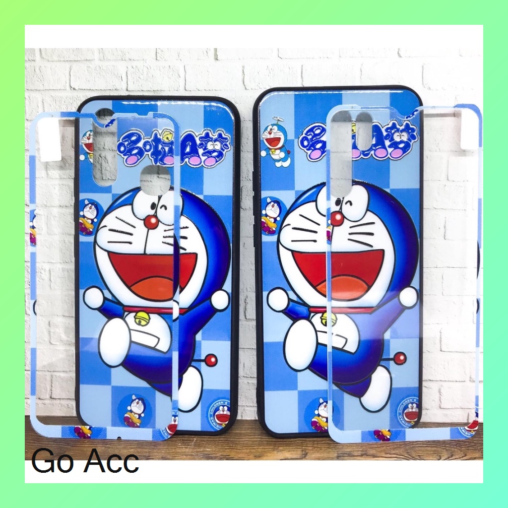 Softcase Tempered Glass karakter for Oppo A5s/A7/A12/A11k,A1k Realm3 2 Pro/U1/U2,C2,5/C3/5i/5s,C15 Vivo Y11/Y12/Y15/Y17,Redm1 9/Prime,9A HCTG 01 02 06 07 08 09