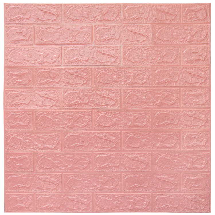 Wallpaper Foam Bata / Wallfoam 3D Emboss Dekorasi Dinding Berkualitas Termurah-A002 Pink