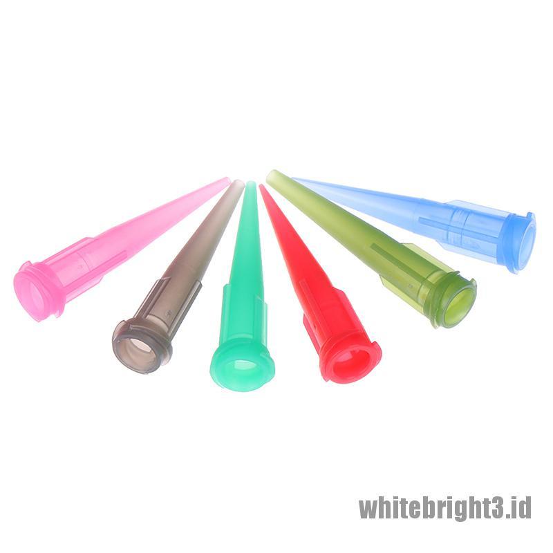 ❤White3 Warna Putih❤ Tt 30pcsset Jarum Ujung Runcing Untuk Dispenser Lem Solder