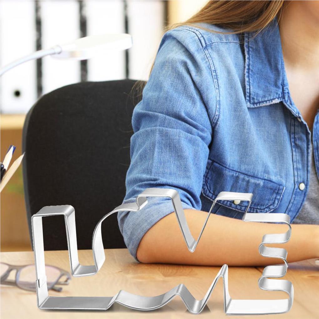 (house2020) 8pcs / Set Cetakan Kue / Biskuit Bentuk Hati Bahan Stainless Steel Untuk Hari Valentine