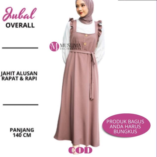 Menarik.. OVERALL DRESS  BAJU MONYET WANITA PREMIUM BY MUSLIMAONLINESTORE
