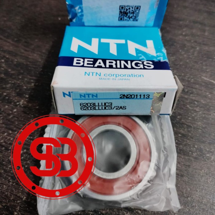 Bearing 6203 2RS NTN / LLU / 6203 2RS C3 NTN JAPAN ORIGINAL