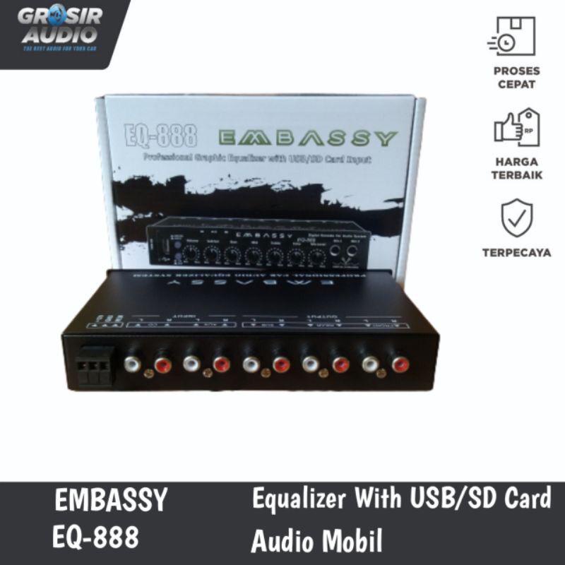 Preamp parametrik Embassy EQ-888 eq888 USB SD CARD