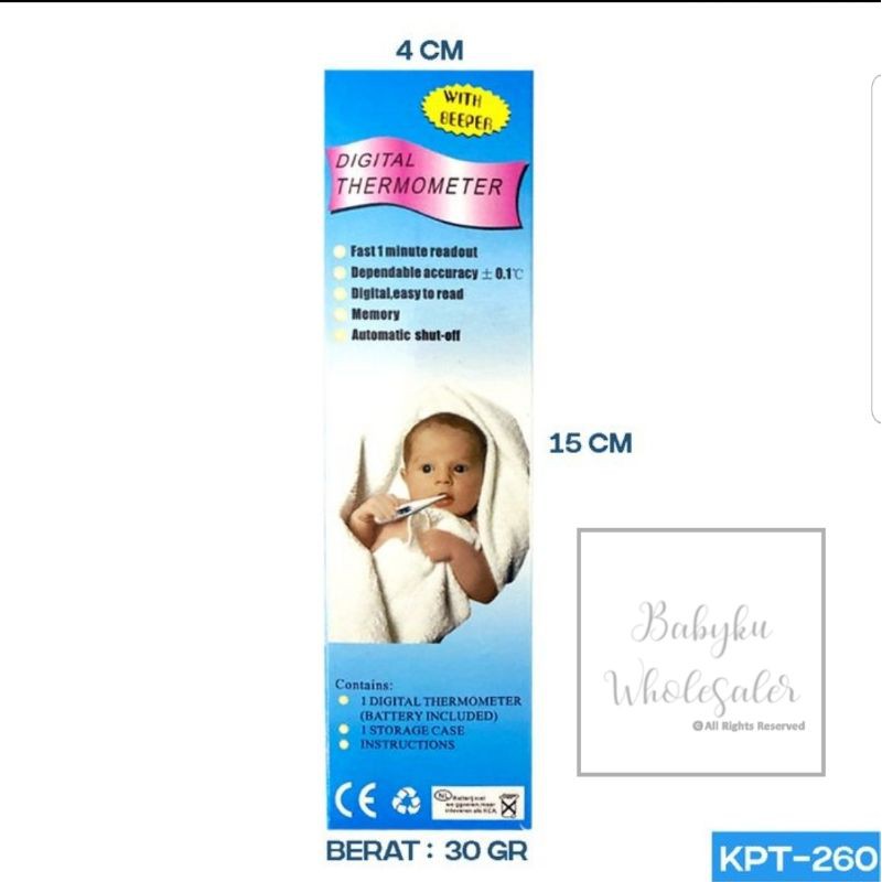 Termometer digital thermometer pengukur suhu badan anak bayi