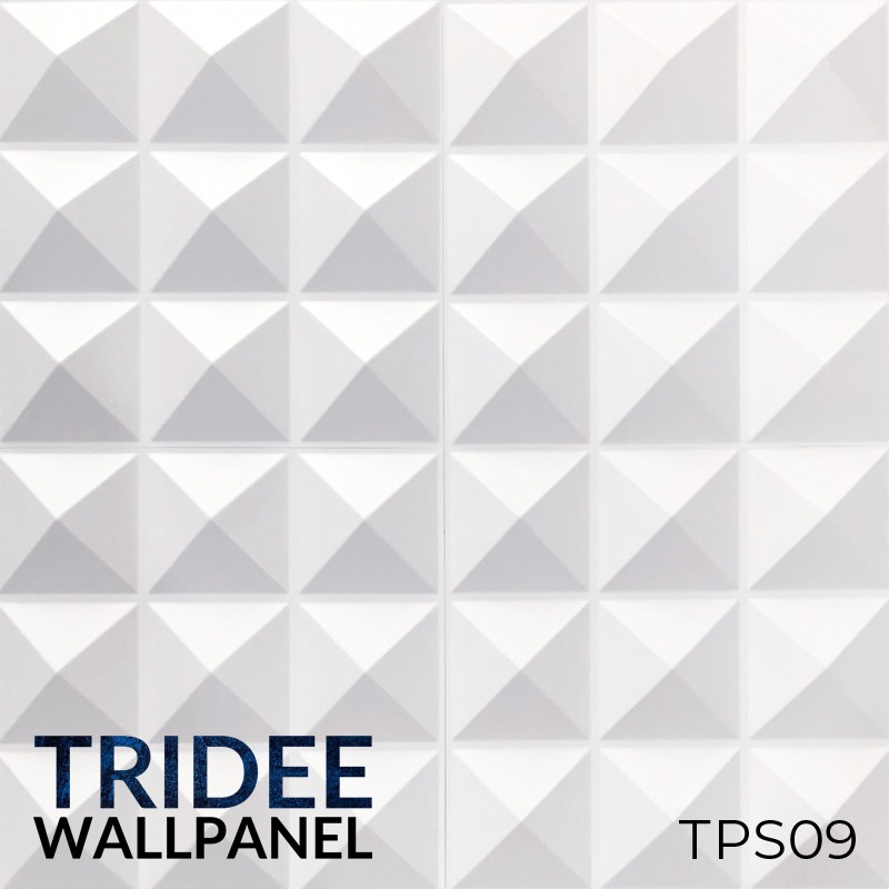 TRIDEE WALLPANEL PETAL PYRAMID 30x30 CM | WALLPAPER DINDING DEKORASI | WALL PANEL 3D DINDING PVC