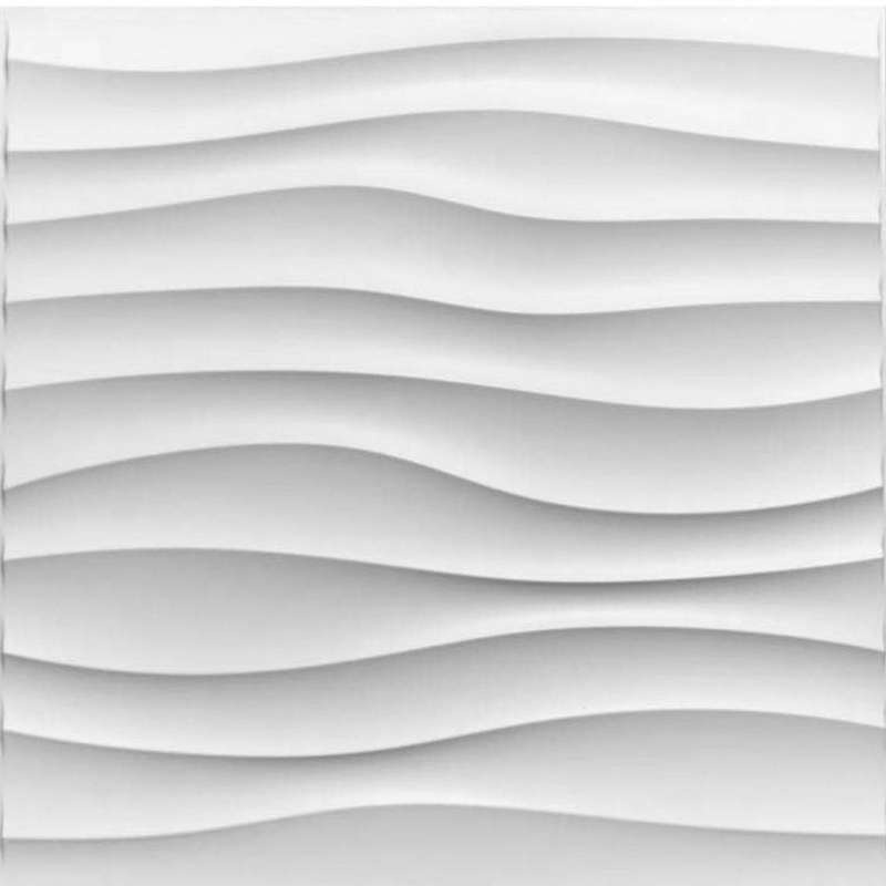 PROMO BUY 50PCS FREE 1PCS LEM SEALENT 300ML || WALLPANEL PVC 3D 1MM ORNAMEN MOTIF TIMBUL 30x30CM ||-BW06 (Wave)