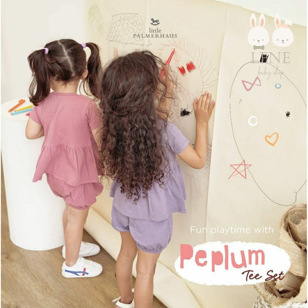 Peplum Tee Set by Little Palmerhaus