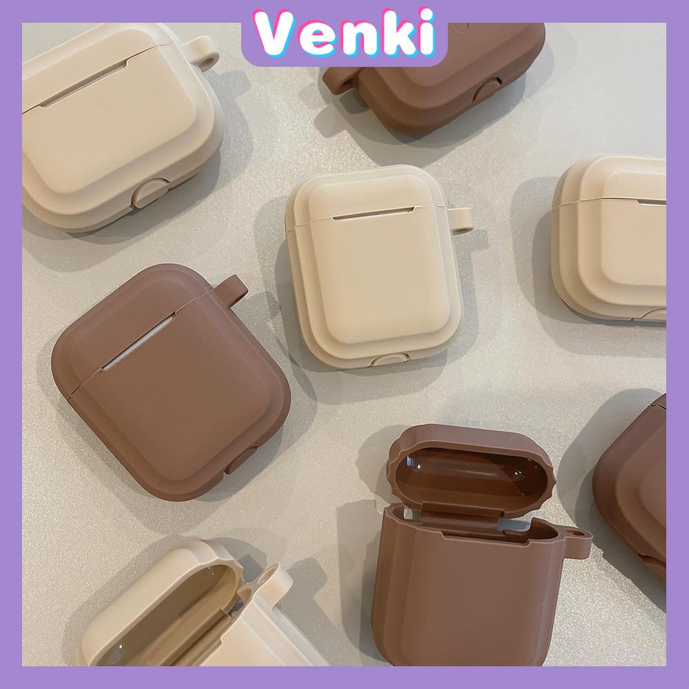 Airpods Pro Case Headphone Case Skin Feel Silicone Soft Case Shockproof Waterproof Full Coverage Brown Coffee Milk Tea Simple Style For Airpods1 Airpods2 Airpods3 Airpods Pro