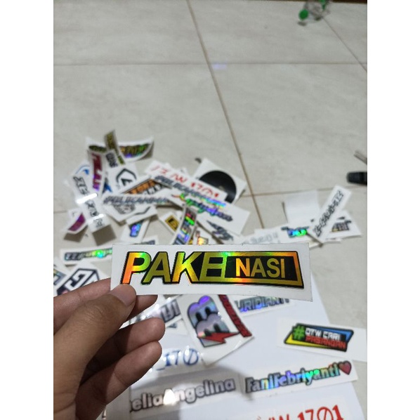 

STICKER HOLOGRAM (PAKE NASI)