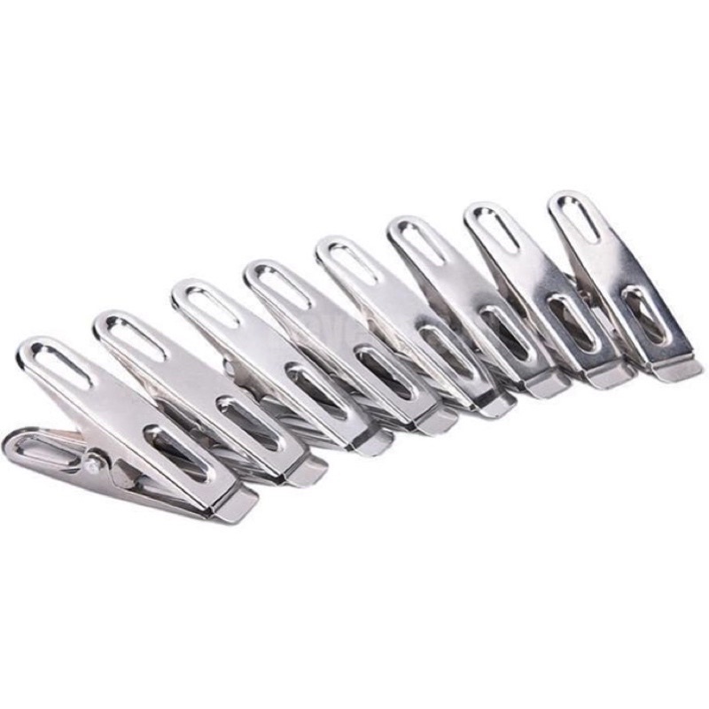 JEPITAN JEMURAN STAINLESS / JEPITAN BAJU PAKAIAN / PENJEPIT JEMURAN BAJU LAUNDRY DRY CLIPS STAINLESS