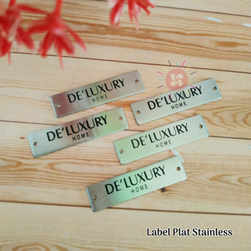 

Label Plat Stainless/silver Murah Paket 1000pcs