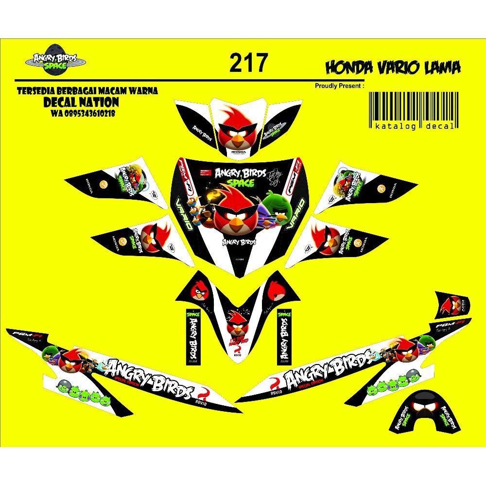 stiker motor sticker decal honda vario lama  Terlaris
