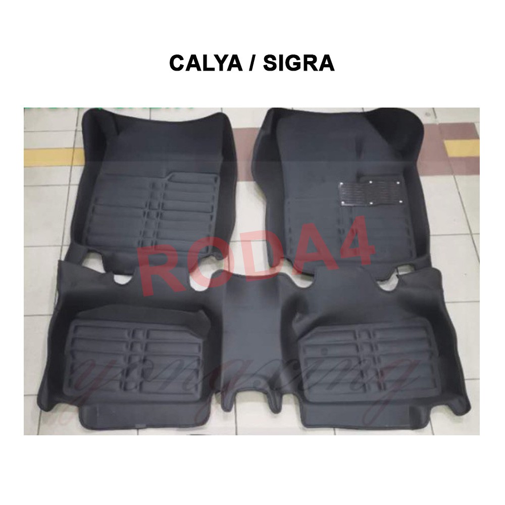 Karpet Mobil 5d Calya Sigra PREMIUM 2 Baris