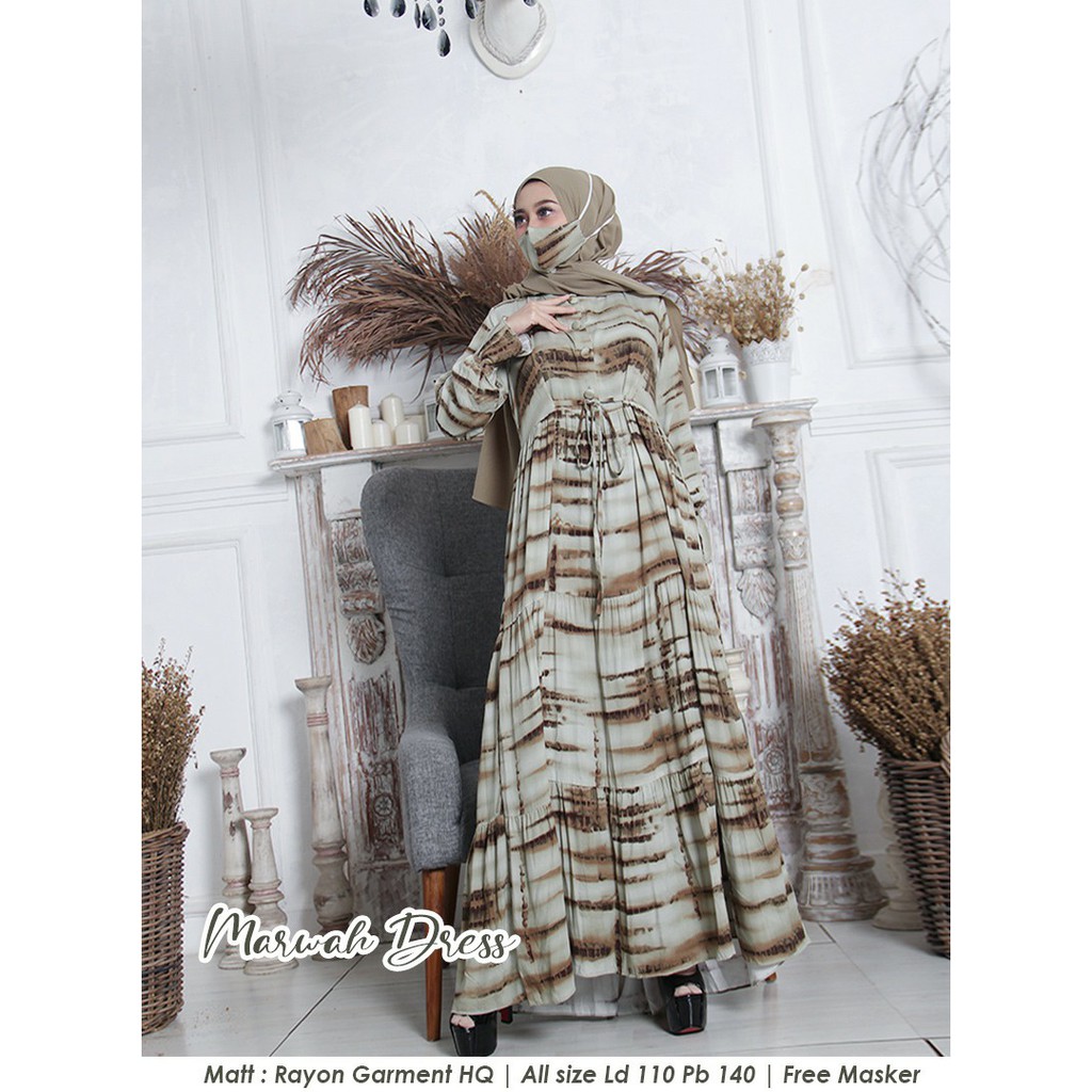 Gamis Muslimah Marwah Dress Maxy