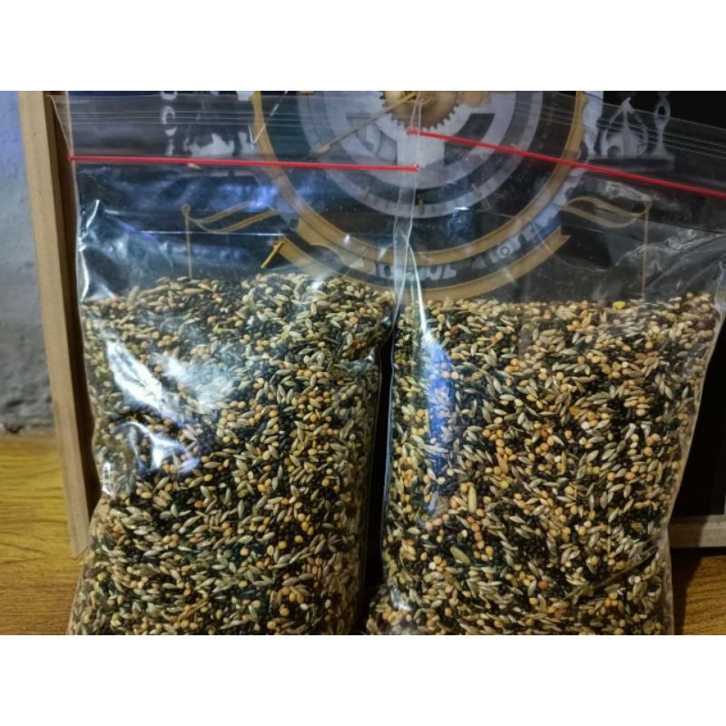 pakan pranca/pakan kenari konslet/pakan kenari harian/makanan kenari gacor/vitaminburung/250gr