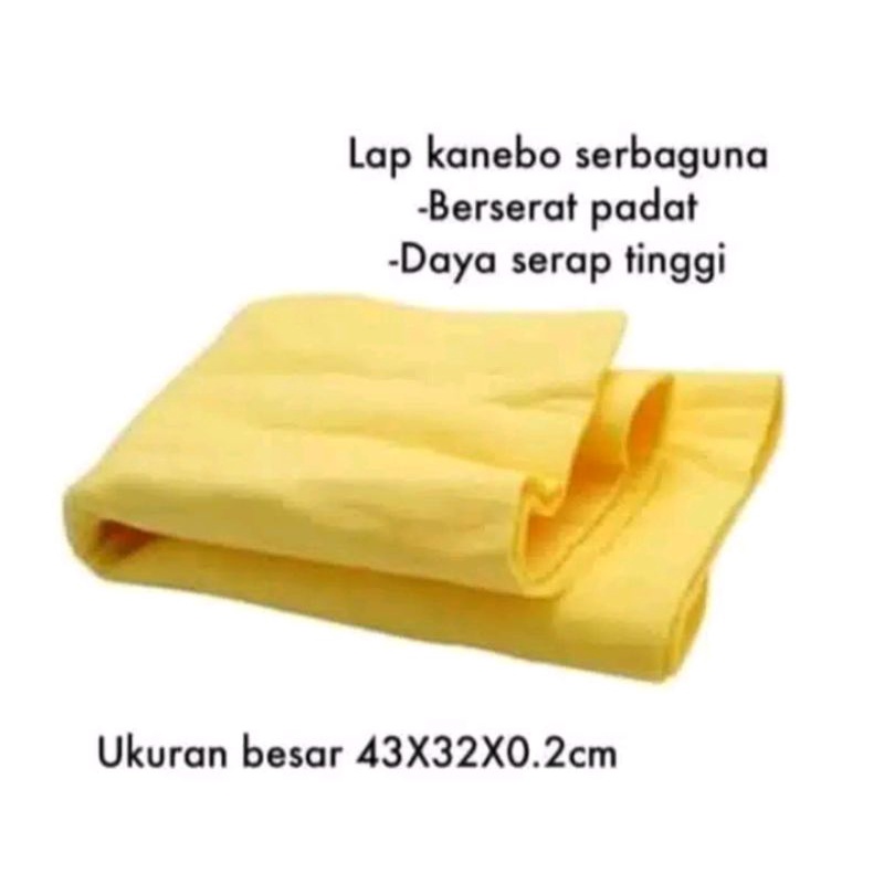 Kain Lap Chamois Kanebo jumbo Besar Berserat 43 x 32 CM Serap Tinggi