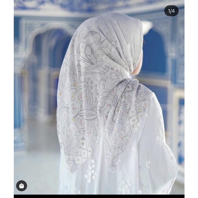 buttonscarves maharani safed