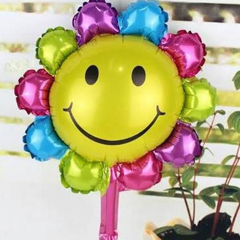 BALON FOIL BUNGA MATAHARI MINI/ BALON BUNGA